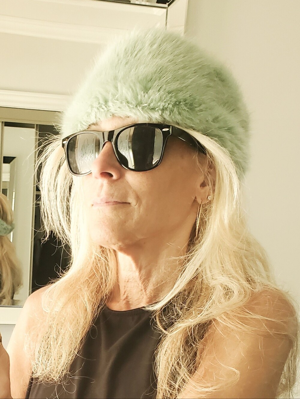 Barts Calla Fur Deluxe Faux Fur Headband Neck Warmer Mint Green - Picture 5 of 15